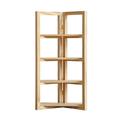 Waroomhouse Mini Storage Rack Dollhouse Shelf Miniature Wooden Storage Rack for Dollhouse Decoration Classic Shelf Model for Bedroom Dining Room Study Room More