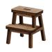 FaLX 1:12 Dollhouse Mini Stool - Exquisite Details - Realistic Appearance - Double-deck Step Stool - Doll House Accessory