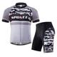 Sponeed Men Cycling Jersey Set Breathable Biking Shirt with 3 Pockets Gray XXL