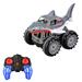 Gecheer RC Stunt Car Amphibious RC Car for Kids 2 in 1 RC Boat 2.4GHz 360Â° Rotate All Terrains Xmas Birthday Gifts with LED Lights