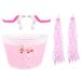 1 Set of Children Bike Streamers Decorative Bike Basket Handlebar Kids Bike Handle Grips Bike Decors