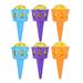 6 Pcs Scoop Ball Toys Throw Chuck Ball Toy Outdoor Activities Ball for Kids Home Indoor Outdoor Training (Orange Blue Purple Style)
