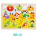 Godderr Wooden Puzzles Toys for Toddlers Baby Wooden Fruit Animal Number Shape Puzzles Toddler Learning Puzzle Toys for Kids 2-6 Years Old