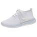 Women s Ladies Casual Knitted Breathable Lace-Up Sneakers Running Sports Shoes