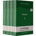 Emma - Teile 1-4 (Buch + 4 Mp3 Audio-Cd) - Lesemethode Von Ilya Frank - Zweisprachige Ausgabe Englisch-Deutsch, M. 4 Audio-Cd, M. 4 Audio, M. 4 Audio,