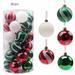 iOPQO Christmas Tree Decorations Christmas Ball Ornaments Christmas Ball New Christmas Tree Decorative Pendant Christmas Articles Plastic 6Cm/30 Barrel Colore Christmas Hanging Decorations