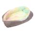 Warm Winter for Small Medium Large Dog Sofa Basket Round Cat House Dog Mats Pet Kennel Dog Bed MULTICOLOR L