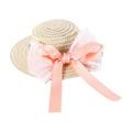 Pet Hat Braided Sun-Proof Adjustable - Cat Dog Summer Sun Shade Straw Hat - for Outdoor