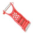 Profit Stainless Steel Fruit Vegetable Grater Portable Plastic Handle Washable Anti- for slip Restaurant Cucumber Slicer