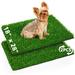 18 x 28 inch Artificial Grass Puppy Pee Pad 2-Pack Reusable Fake Grass Turf for Dog Potty Training