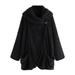 Dtydtpe Clearance Sales Cardigan for Women Ladies Double-Sided Plush Large Lapel Bat Sleeve Cardigan Jacket Plus Size Tops for Women Winter Coats for Women