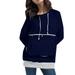 Hfolob Sweatshirts For Women Pet Pouch Hoodie Long Sleeve Cat Puppy Holder Trestle Sweatshirt For Women Fashion Clothes