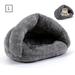 Pet Tent Cave Bed for Small Medium Puppies Kitty Dogs Cats Pets Sleeping Bag Thick Fleece Warm Soft Dog Bed Cuddler Burrow House Hole Igloo Nest Cozy Bed for Cat Puppy L