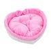 Gespout Heart-Shaped Pet Bed Soft Plush Dog Bed Cat Bed Pet Bed Mat Small and Medium-Sized Heart-Shaped Nest Mat Pink XL