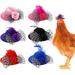 Chicken Hats for Hens Chicken Helmet Mini Hat with Adjustable Elastic Chin Strap Chicken Hats for Hens Chicken Funny Costume Halloween Accessories Funny Small Hat Chicken Accessories