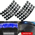 8Pcs Universal Car Bumper Guard Anti-Scratch Kits Scrape Protect Skid Plate