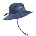 Summer Men Bucket Hat Foldable Windproof Cord Panama Hat UV Protection Worksite Hats Sun Hat Fishing Hat Mesh New