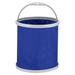 Uxcell Collapsible Bucket 11L (2.9 Gallons) Folding Bucket Portable Foldable Water Container Blue