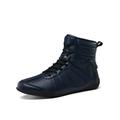Frontwalk Unisex Adult Sneakers Lace Up Wrestling Shoes Round Toe Boxing Shoe Sports Comfort Trainers Women & Men High Top Blue 5