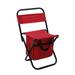 Fall Savings Clearance! UHUYA Fishing Chair with Storage Bag Outdoor Folding Chair Compact Fishing Stool Portable Camping Stool Backpack Chair with Oxford Cloth for Beach/Outing /Family Red