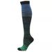 Lovskoo 2024 Compression Socks for Men Women Over-The-Calf Socks Color Gradation Nylon Sports Crew Socks Best Support for Running Nursing Athletic Navy