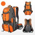 Back to School Savings! SRUILUO 50L Hiking Backpacks Camping Bag 45+5 Liter Lightweight Backpacksing Back Pack Orange