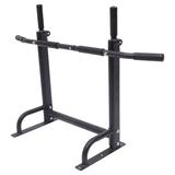 Wall Mount Chin Up Bar - Power Pull Up Home Gym Fitness Dip Station Equipment Black