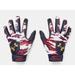 Youth Under Armour UA Clean Up Culture Baseball Batting Gloves 1378763-410 Midnight Navy/Metallic Gold