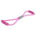 Flat Latex Elastic Resistance Band for Resistance Training Pilates and Physical Therapy (Pink)