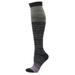 Lovskoo Compression Socks for Men Women Over-The-Calf Socks Color Gradation Nylon Sports Crew Socks Best Support for Running Nursing Athletic Light Blue