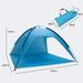 Beach Tent Sun Water Resistant Outdoor Canopy Shelter Oxford Fabric Waterproof
