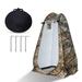 Toyoso Shower Tents Portable Pop-up Outdoor Privacy Tents Silver Plated Sun Protection UPF 50+ and Waterproof Tents Camp Toilet(Camouflage)