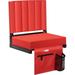 SPECSTAR Portable Stadium Seat for Bleachers with Back Support Folding Bleacher Chair with Cup Holder and Shoulder Strap