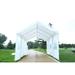 10Ftx20Ft Heavy Duty Carport Canopy Canopy Tent Garage with Rolled-Up Doors and Windows Outdoor Gazebo Shelter for Wedding Parties Business Event