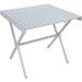 HetayC Folding Camping Table with Smooth Easy-to-Clean Roll Top and Sturdy and Lightweight Aluminum X Frame Shoulder Carry Bag 3 Sizes