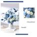 Wozhidaoke Fall Decor 1Pc 6 Head Chrysanthemum Artificial Flower Bouquet Home Wedding Floral Decor Christmas Decorations Home Decor Fake Plants Blue 42*25*3 Blue