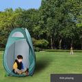 Portable Outdoor 1 Person Pop Up Tent Camping Shower and Utility Tent Sports Shelter Weather Tent for Camping Hiking Fishing Army Green