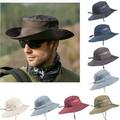 Tretra Sun Hat Cooling Hat Mission Cooling Bucket Hat Breathable Polyester with Mesh Outdoor Wide Brim Waterproof Breathable UV Boonie Hat for Fishing Beach