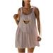 Women s Tennis Dress Casual Summer Cut Out Dresses with Built in Bra and Shorts Athletic Dress Workout Outfits