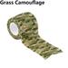 1PC Stretch Hiking Stealth Survival Camping Camouflage Bandage Self-adhesive Camo Wrap Tapes Outdoor Tools GRASS CAMOUFLAGE