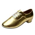 dmqupv Dress Shoe Laces Men Leather Dance Shoes Dance Hall Latin Dance Shoes Mens Leather Tennis Shoes Size 14 Shoes Gold 11.5