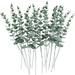 Artificial eucalyptus stems 24Pcs Artificial Eucalyptus Stems Leaves Real Touch Faux Eucalyptus Plants for Flower Arrangement