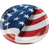 Freedoms Flag Oval Platters 8 pack