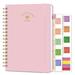 Undated Weekly & Monthly Life Organizer to Hit Your Goals & Live Happier Work-Life Balance & Habit Tracker Journal - 7â€³ x 10â€³(Pink)