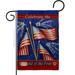 Breeze Decor BD-FJ-G-111057-IP-DB-D-US12-AL 13 x 18.5 in. Celebrate 4th of July Freedom Burlap Americana Impressions Decorative Vertical Double Sided Garden Flag