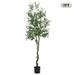 Artificial Olive Tree 7Ft Faux Olive Tree Tall Artificial Tree Indoor Outdoor Potted Silk Plants for Modern Home Office Living Room Porch Decor