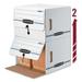 Bankers Box Drop Front Side Table Box Storage - Pack of 12