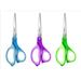 LIVINGO Pointed Tip Student Scissors for School Kids Crafting 7 inches 3 Pack Green Blue Purple