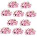 Blosmon Artificial Flower Kissing Balls for Wedding Table Centerpieces 10Pcs 14.2 Large Pink Fake Roses Hydrangea Flower Arrangement