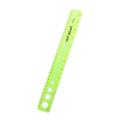 Fdelink Colorful Clear Rulers Rulers - 12 Inch 1 Pack Assorted Colors School Kids Rulers with Centimeters Millimeters and Inches Standard Rulers Clear (D)